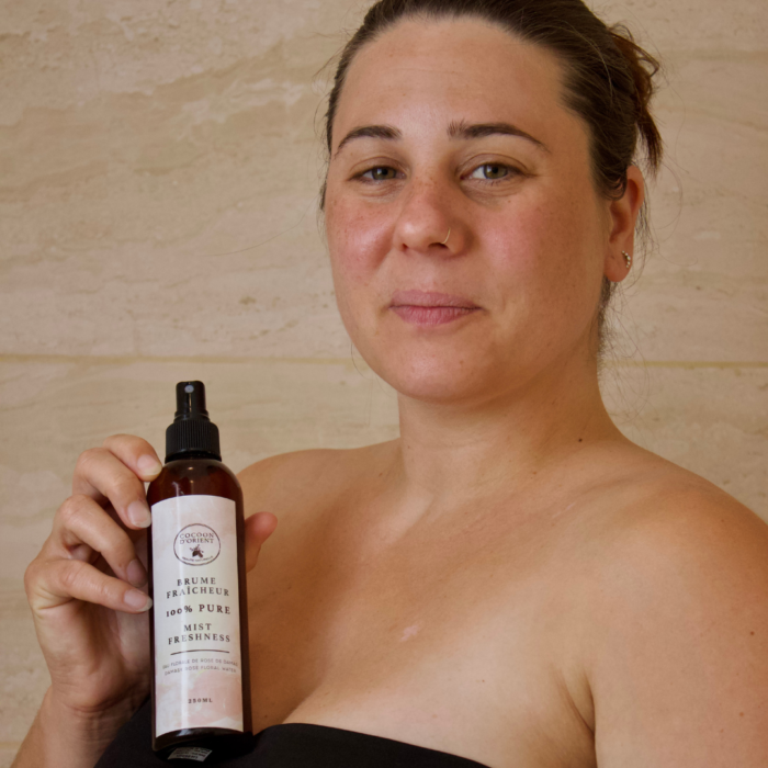 Cocoon d'Orient - Brume Fraicheur Pure Eau de Rose de Damas pour apaiser, rafraîchir et tonifier la peau.