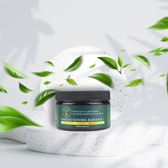 Masque Radiance Plus en pot avec argile de Rhassoul, Huile d'Argan et Arbre à Thé