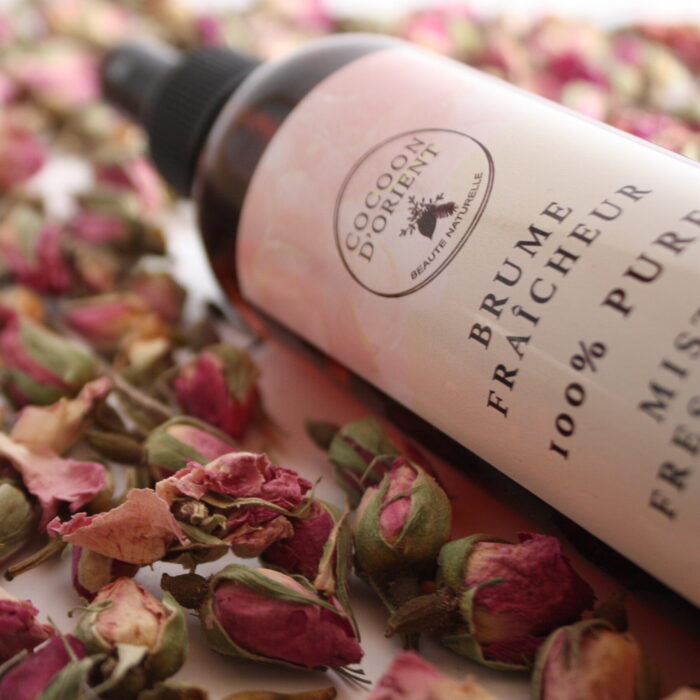 Brume Fraîcheur Pure à l'Eau de Rose de Damas - Soin Visage Hydratant et Apaisant Cocoon d'Orient